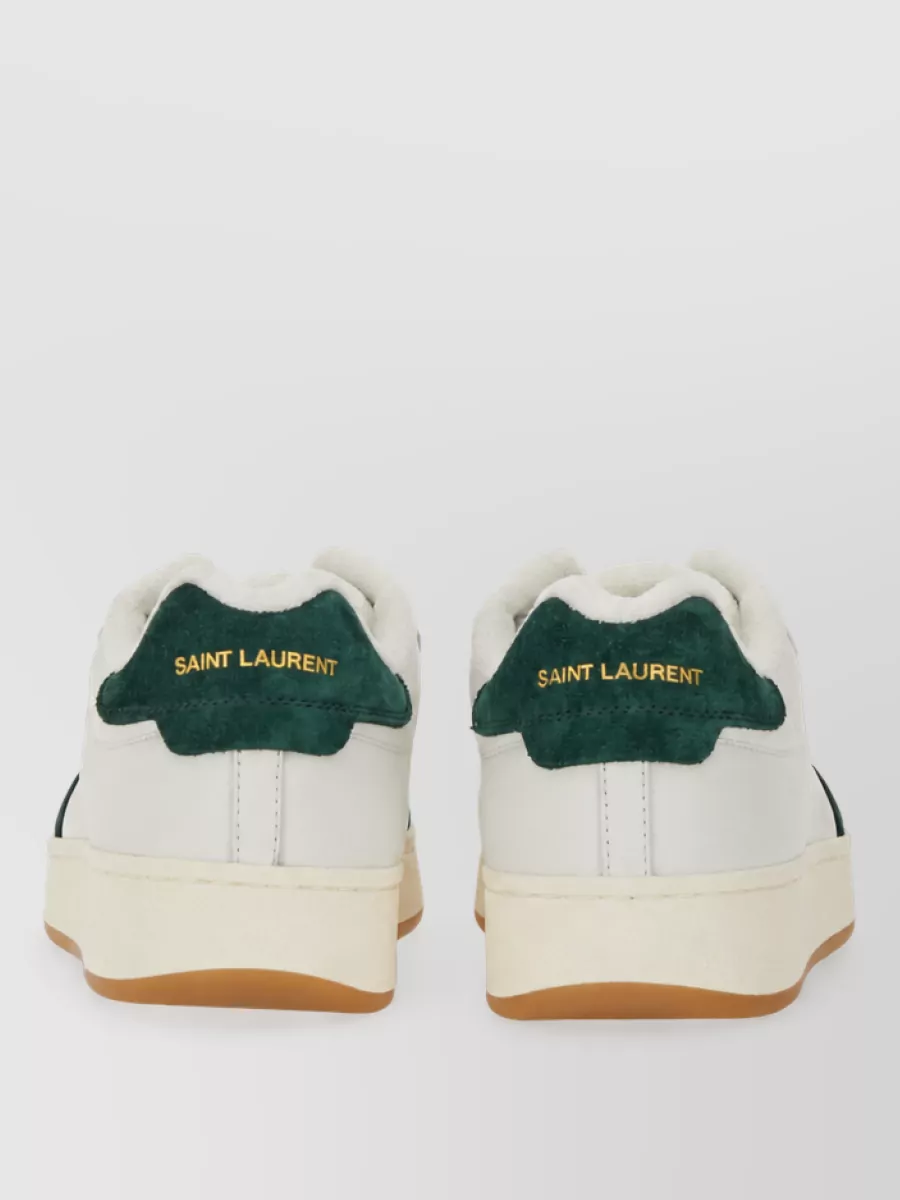 Saint Laurent calfskin leather lace-up sneakers