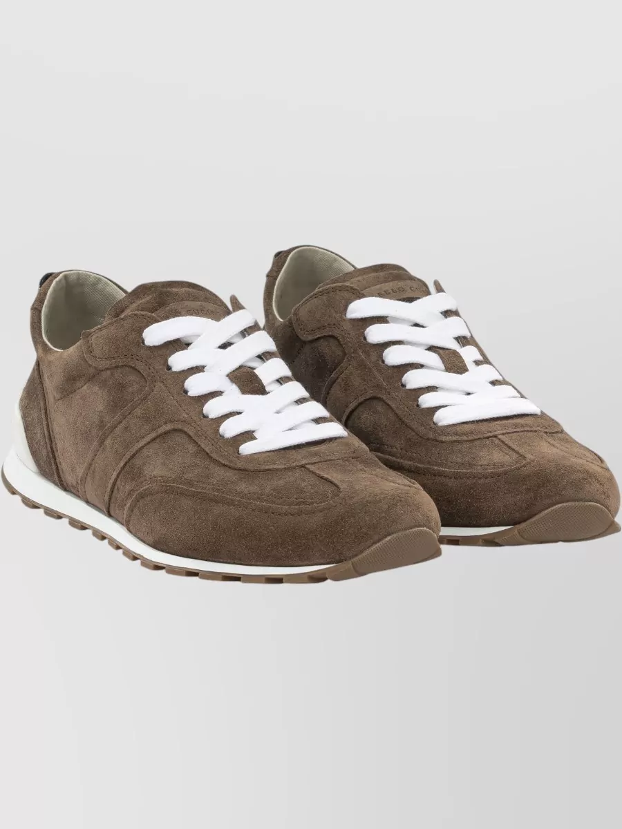 Brunello Cucinelli Leather Low-Top Sneakers
