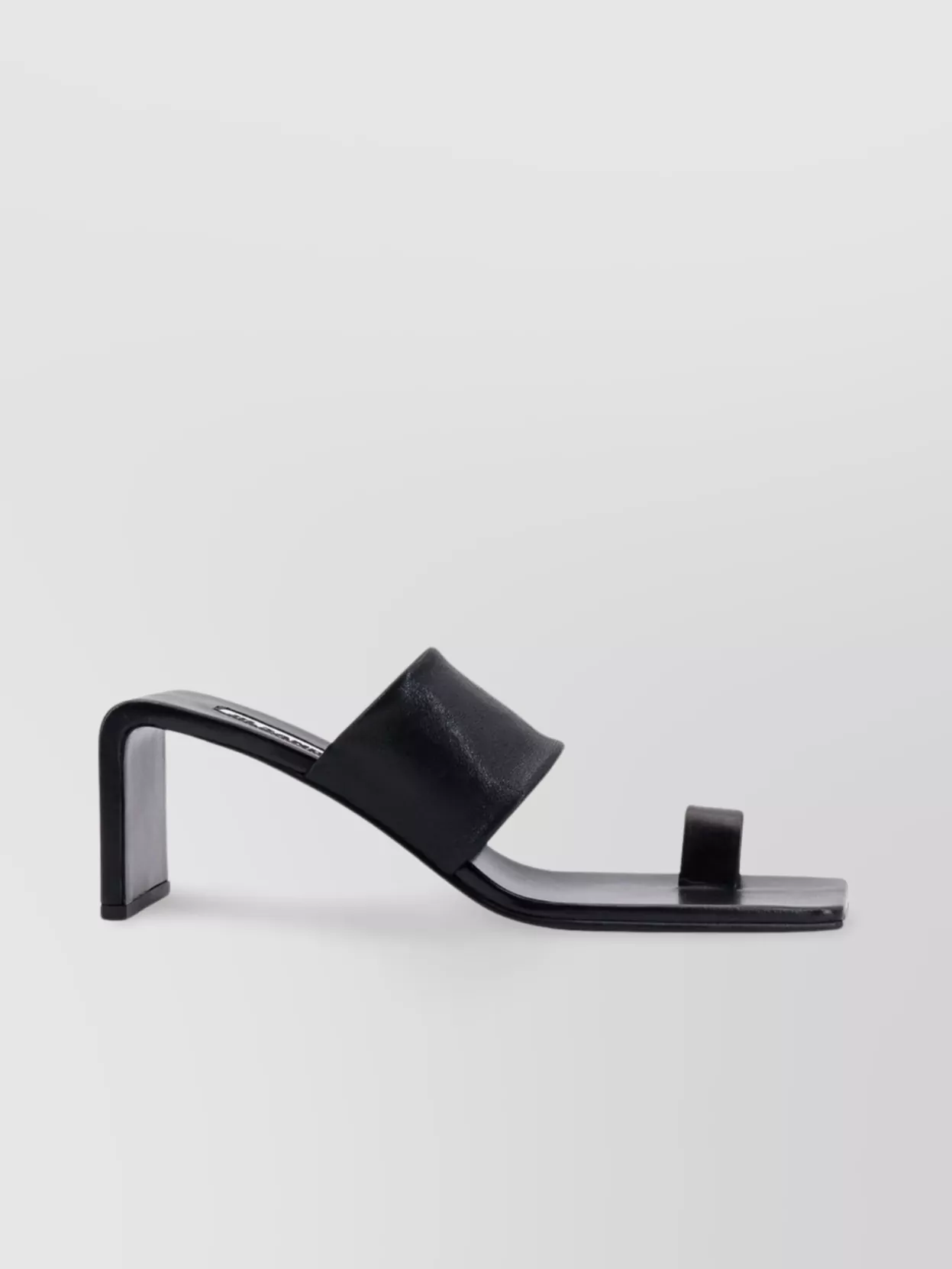 Jil Sander Square Toe Leather Sandals