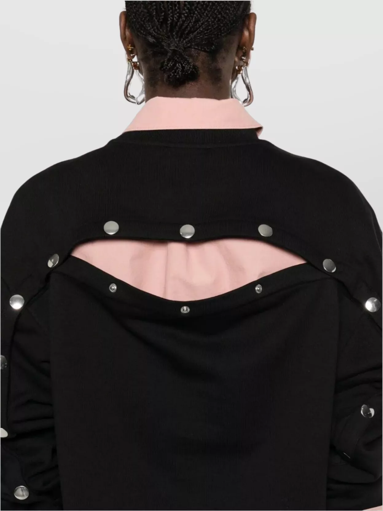 Dries Van Noten Black Knitwear Sweater With Ribbed Cuffs