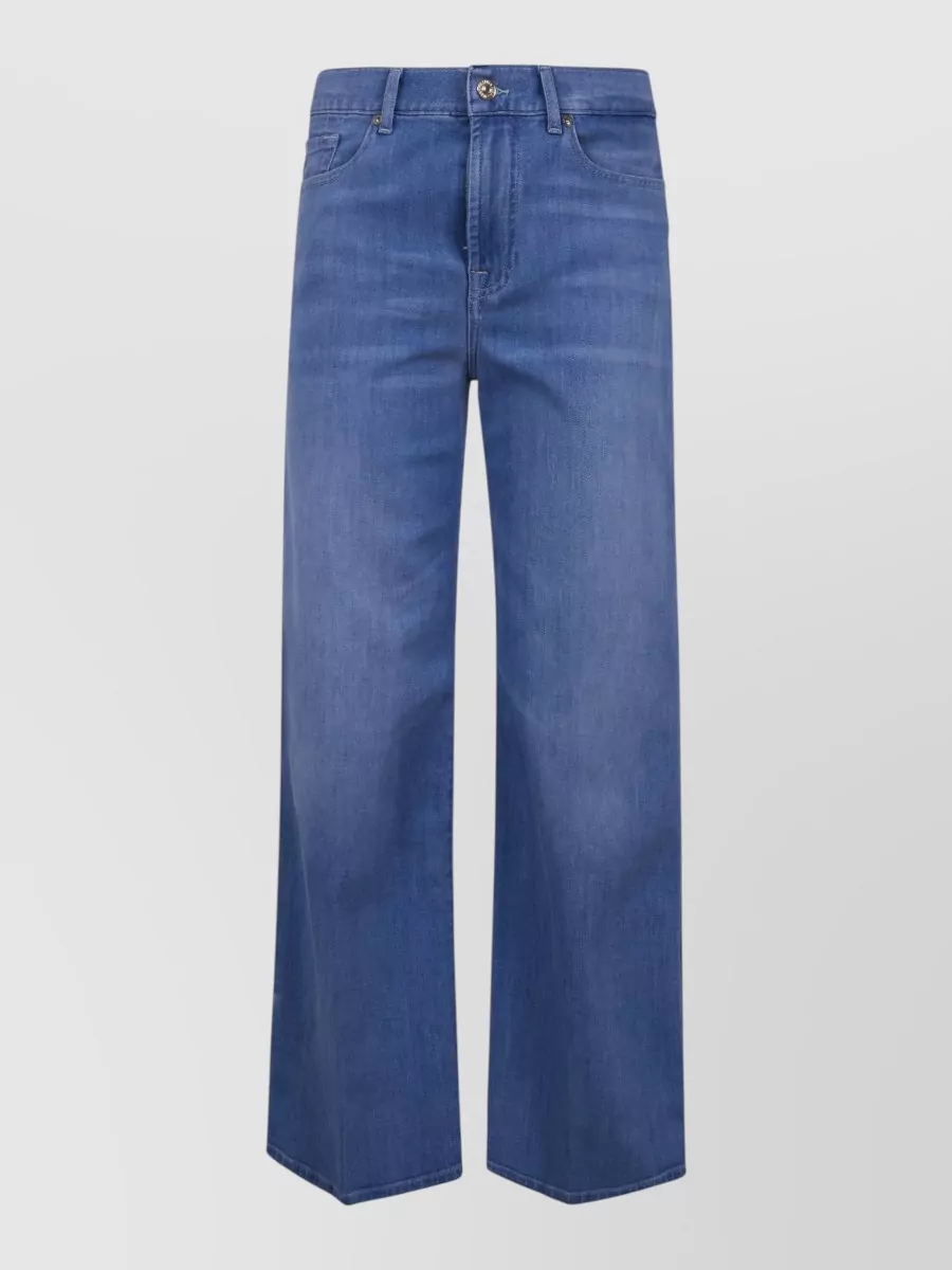 7 For All Mankind Cropped Wide-Leg Jeans