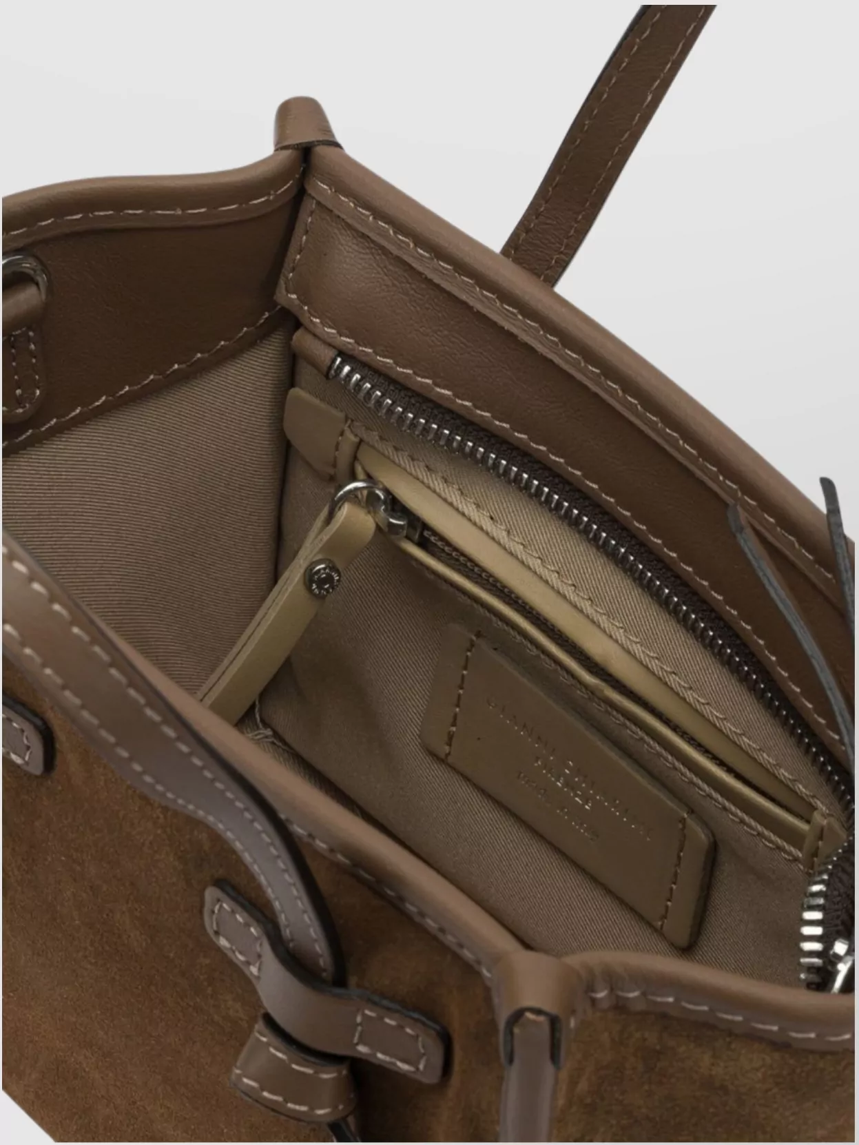 Gianni Chiarini Suede Cross-Body Bag Adjustable Strap