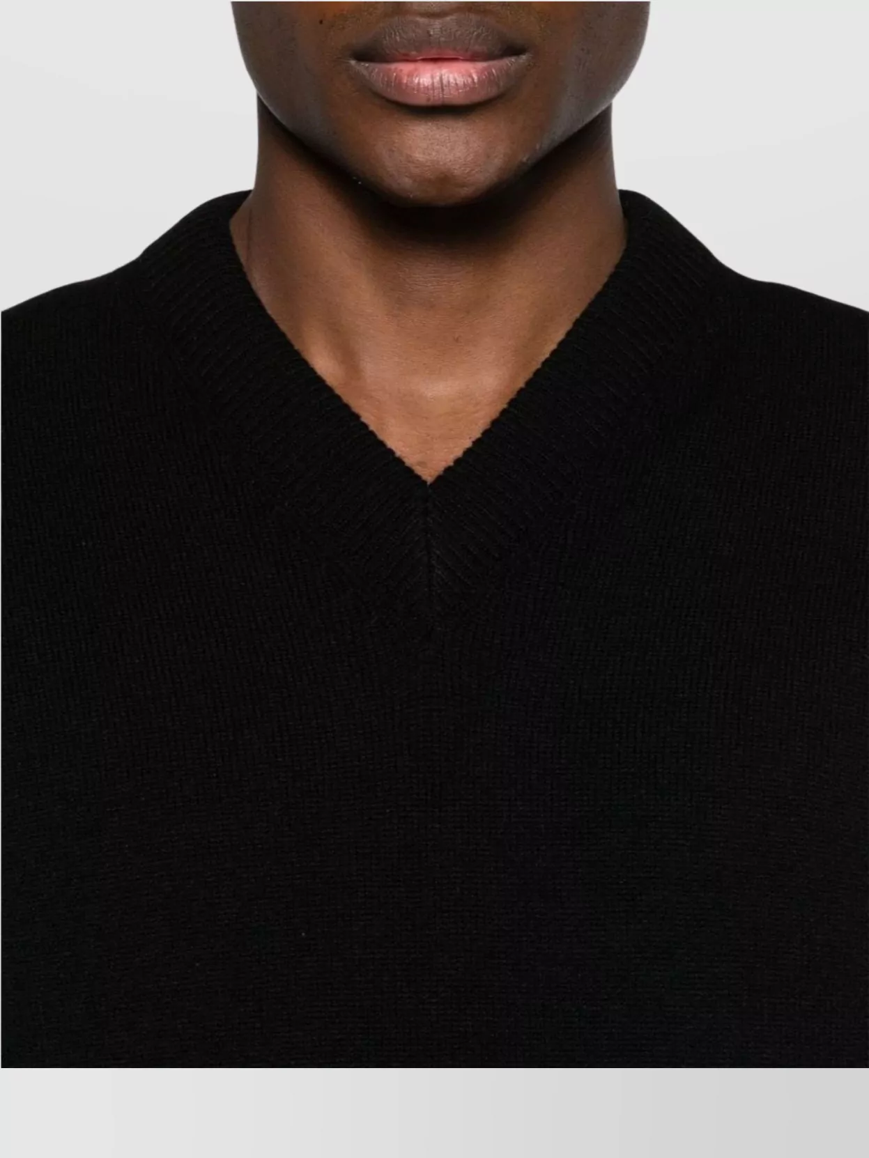 Jil Sander Wool Blend V-Neck Sweater