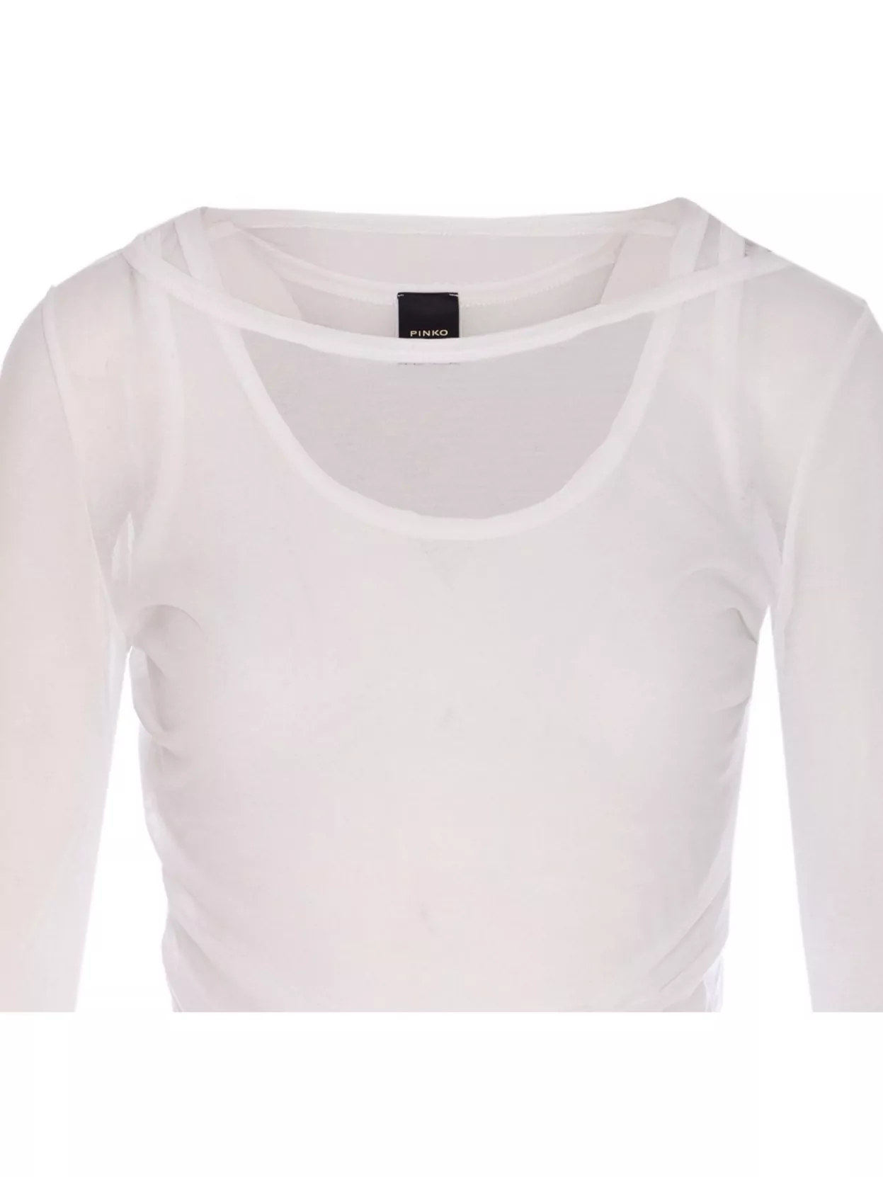 Pinko Sheer Crewneck Knitwear Long Sleeves