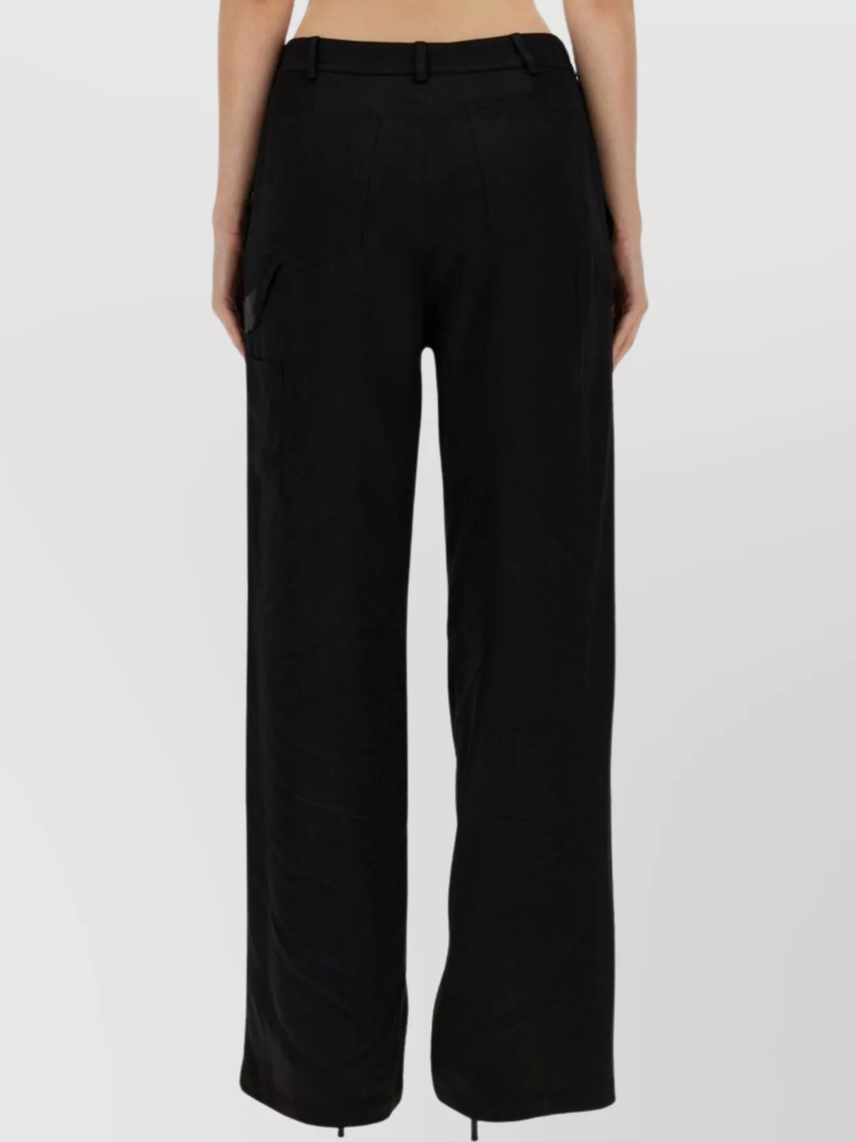 Moschino Wide Leg Trousers Featuring Pockets