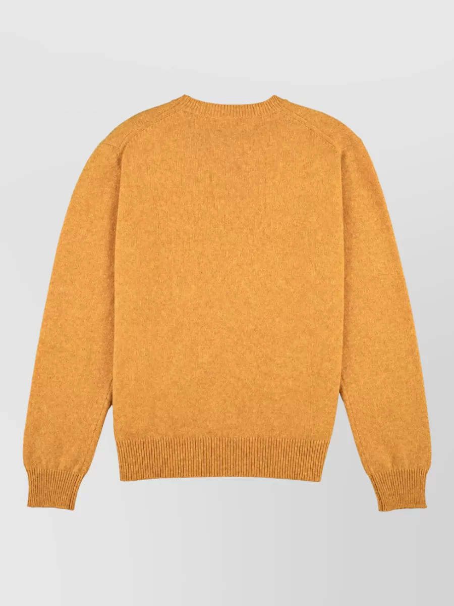 Baracuta Virgin Wool Fine-Knit Crew-Neck Sweater