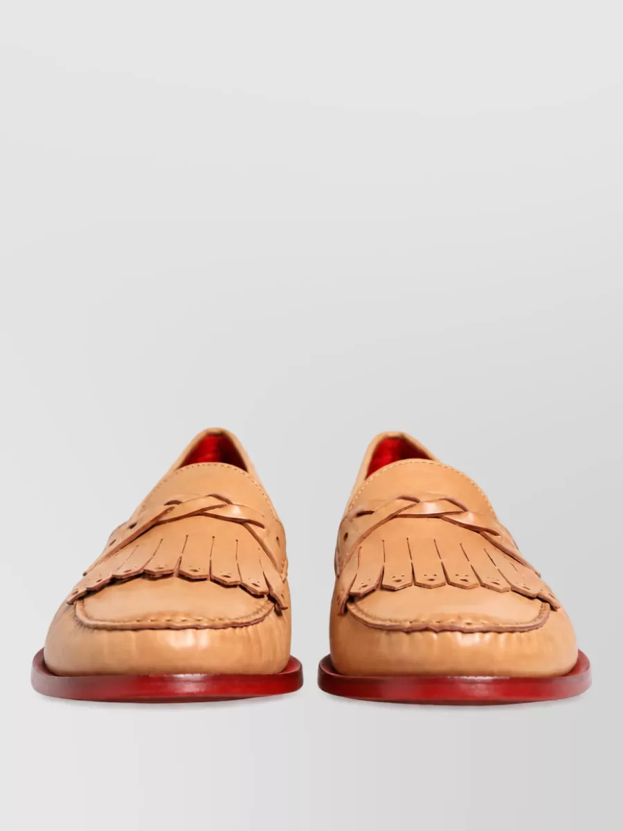 Dolce&Gabbana leather tassel monk shoes