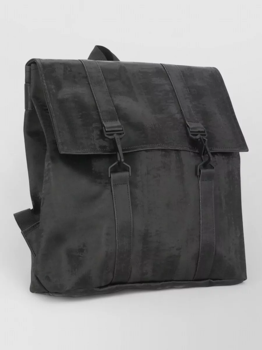 Rains Tech Fabric Backpack Flap Top Handle