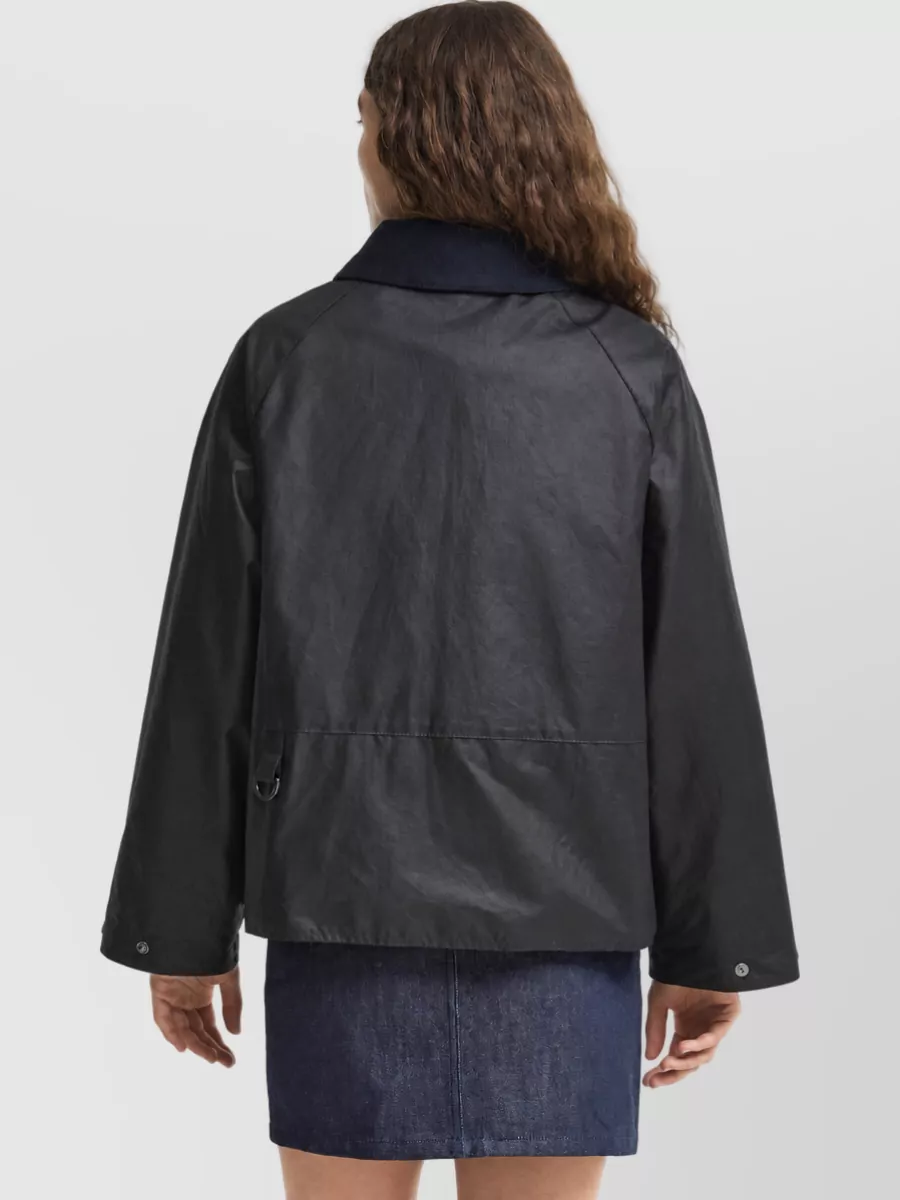 Barbour Waxed Cotton Single-Breasted Coat