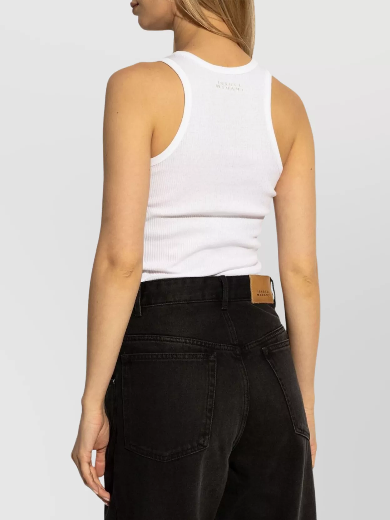 Isabel Marant Logo Embroidered Tank Top