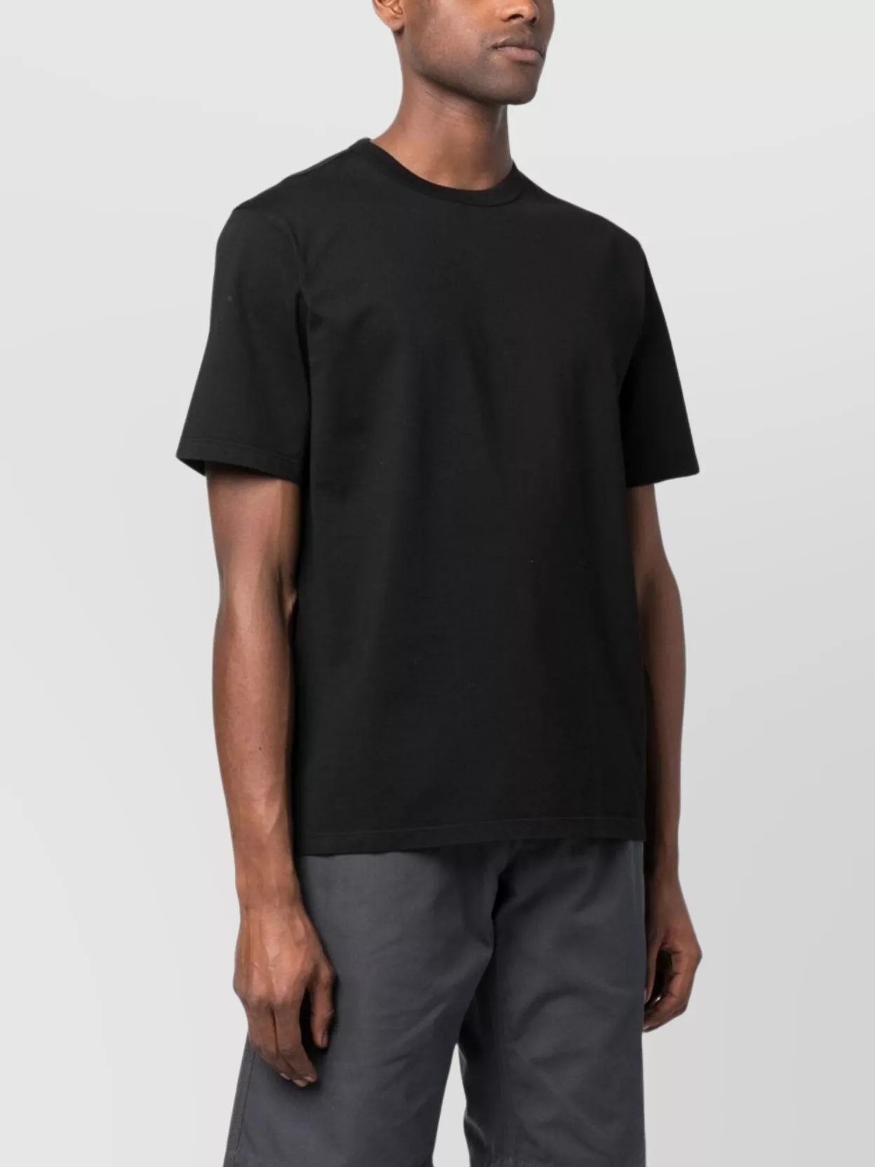 Ten C Crew Neck Patch Detail Short Sleeves T-Shirt