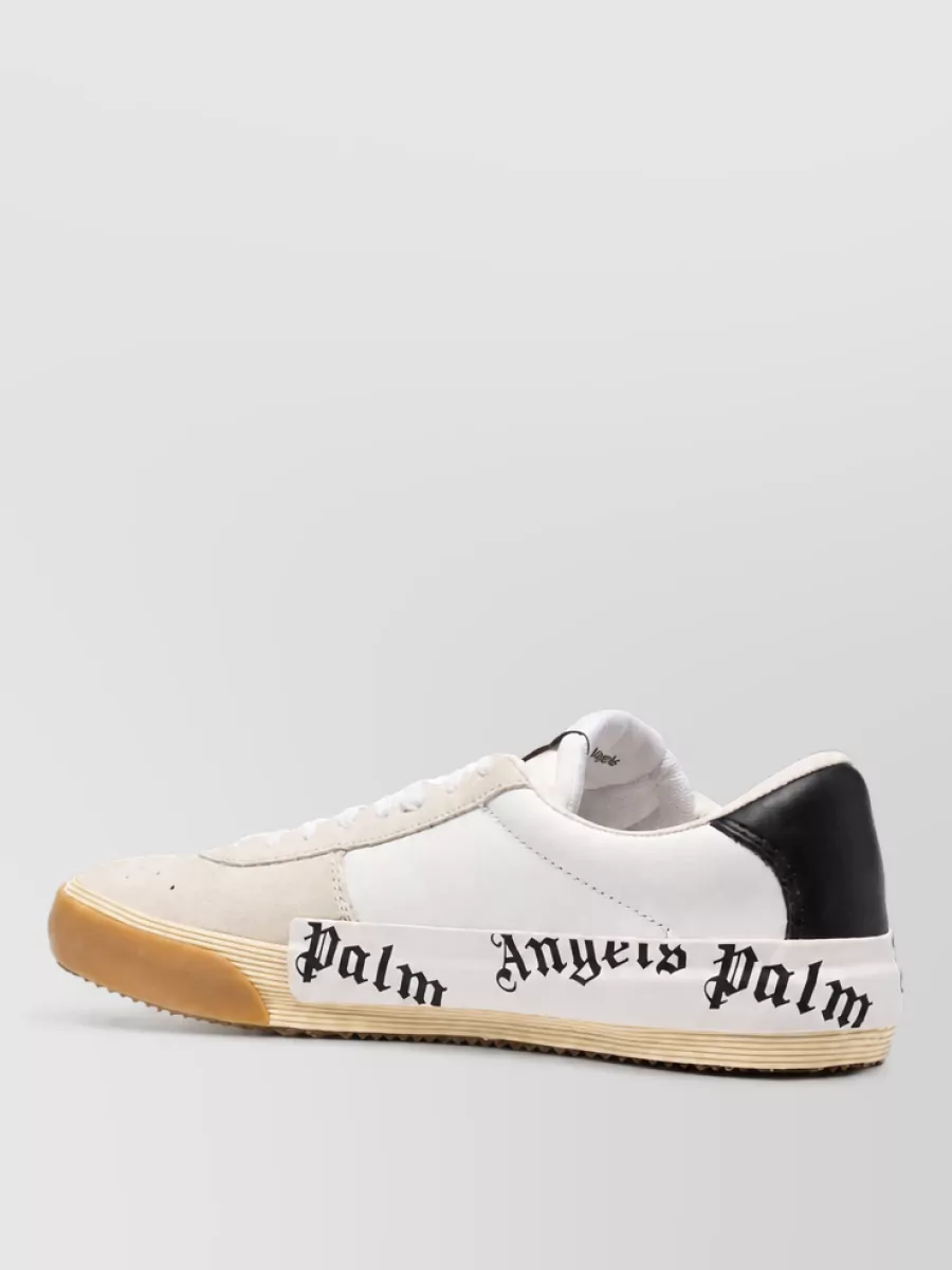 Palm Angels Calfskin Leather Low Top Sneakers