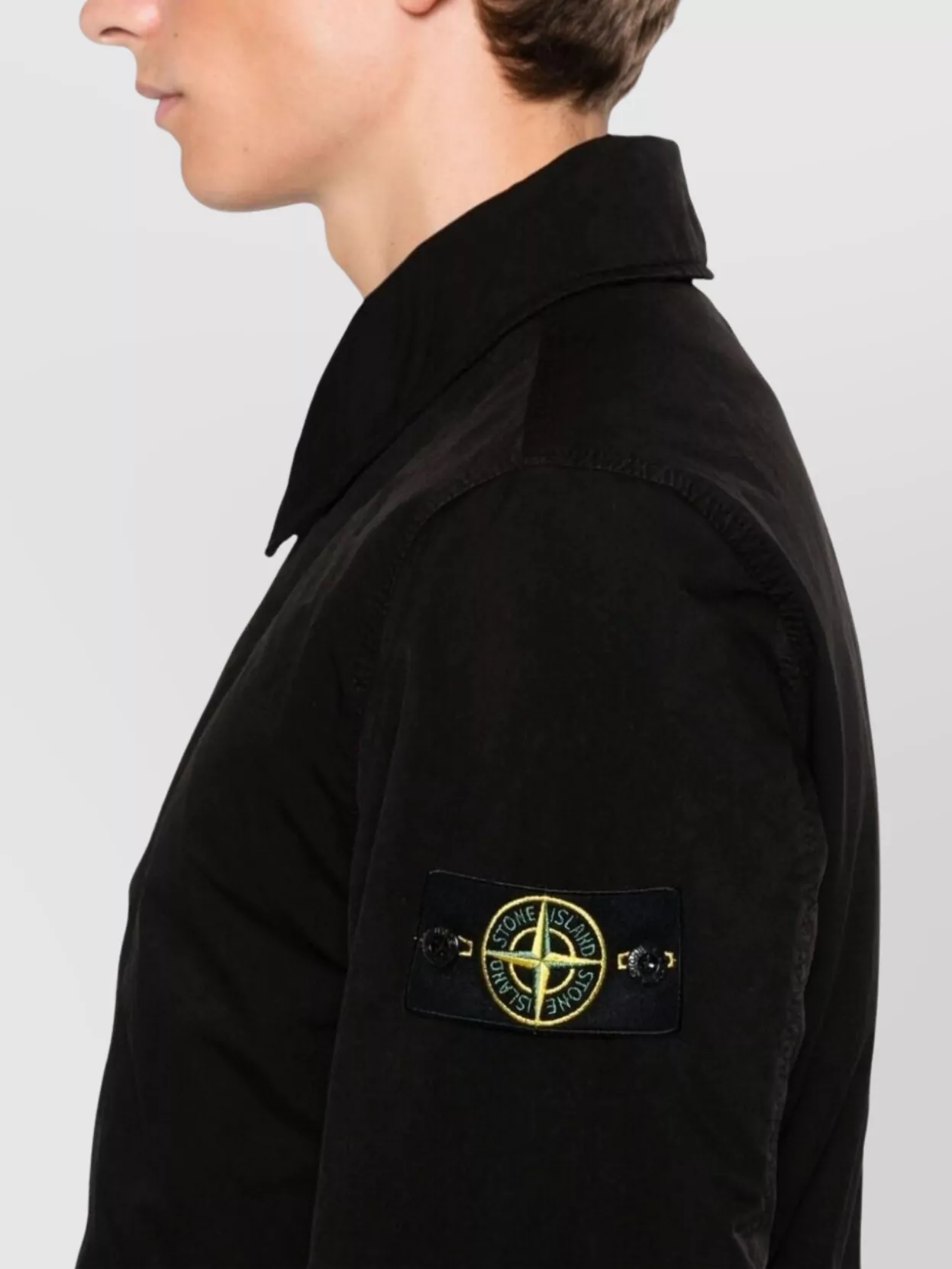 Stone Island Long Jacket Side Pockets