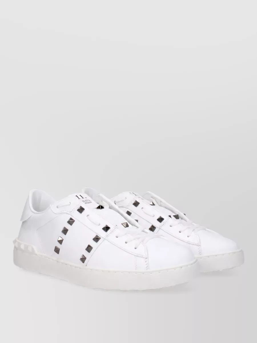 Valentino Garavani leather lace-up sneakers