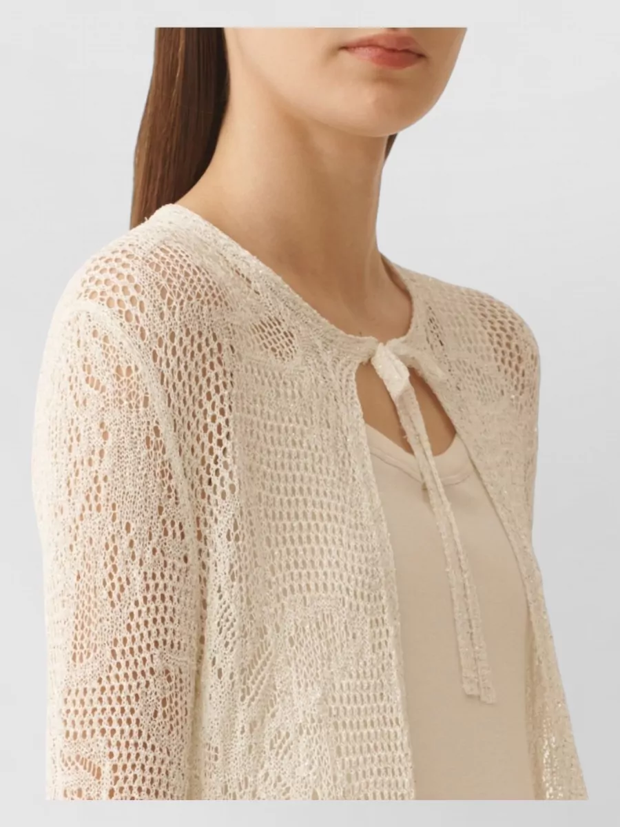 Fabiana Filippi Crochet Maxi Cardigan