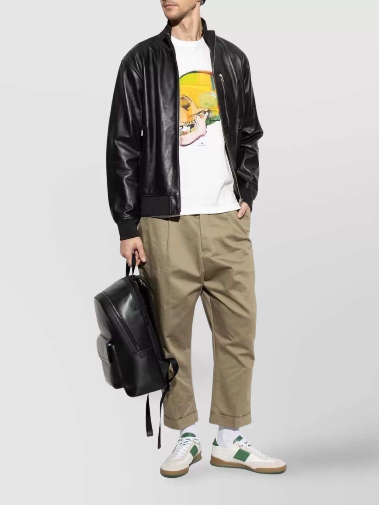 Paul Smith Cotton Crew Neck T-Shirt With Skull Print
