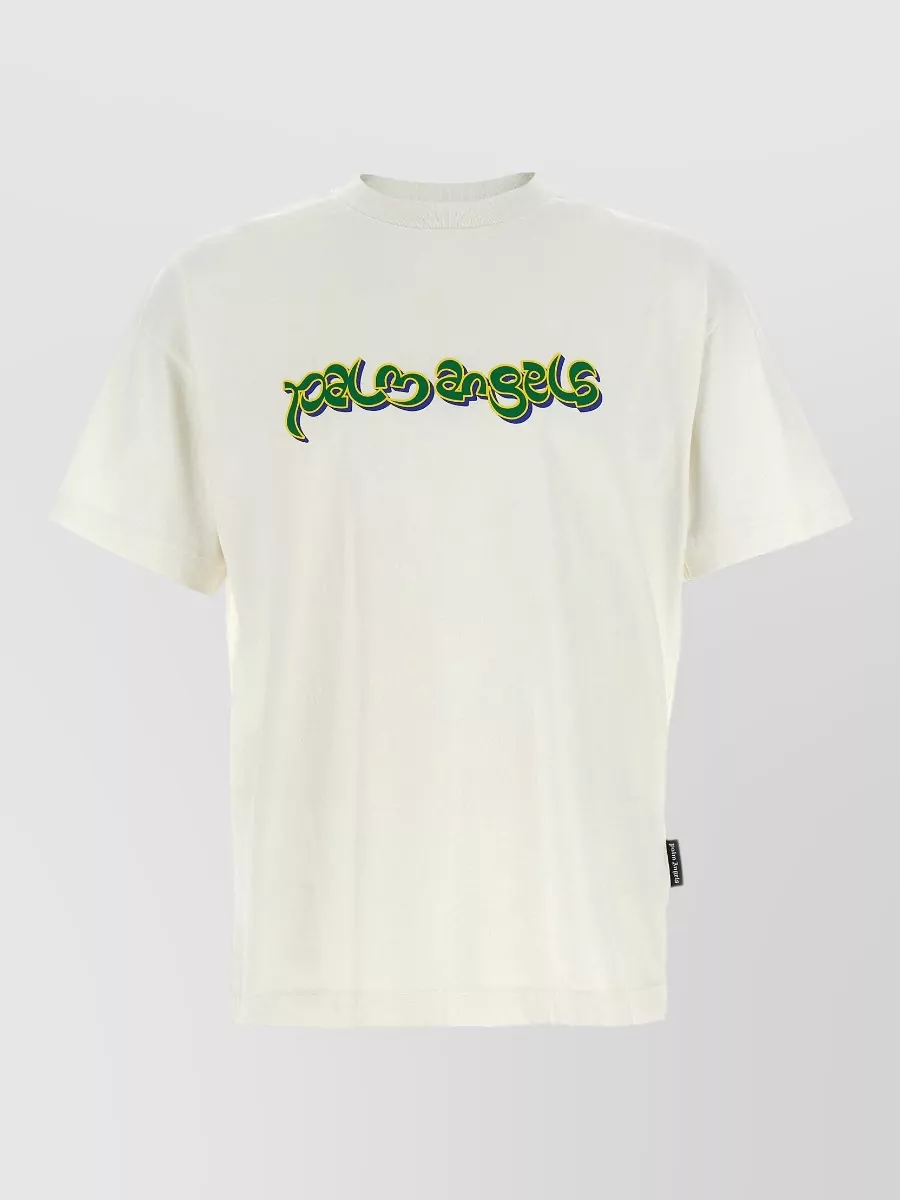 Palm Angels Printed Cotton Jersey Short-Sleeve T-Shirt