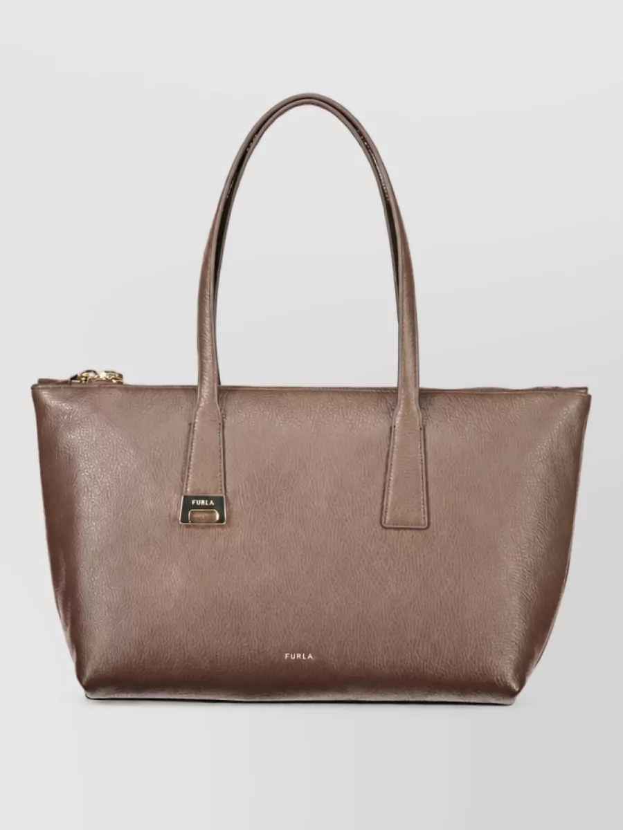 Furla leather tote bag