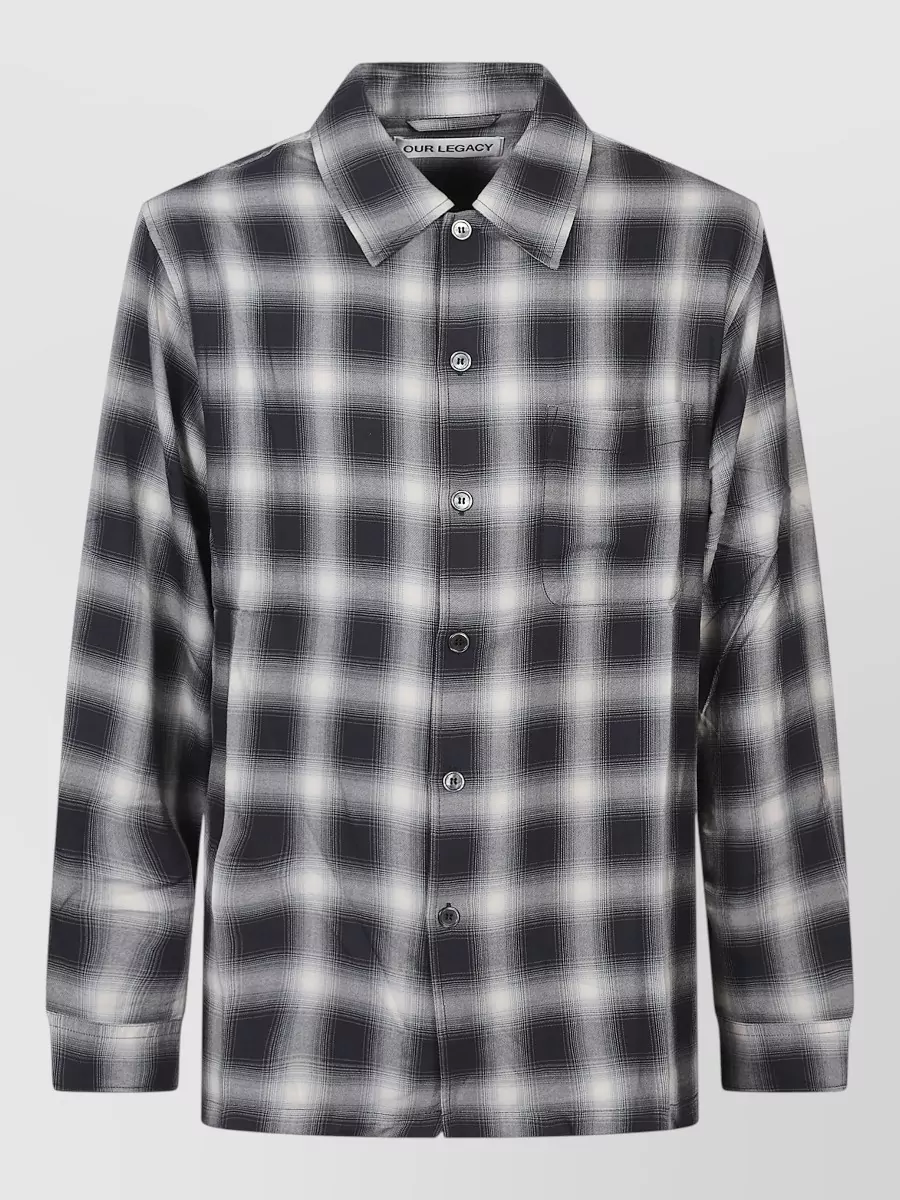 Our Legacy Checked long-sleeve shirt