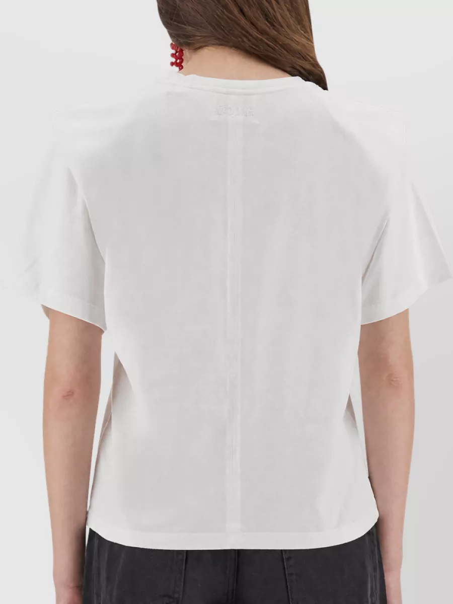 Isabel Marant Zelitos Short Sleeve Crew Neck Top