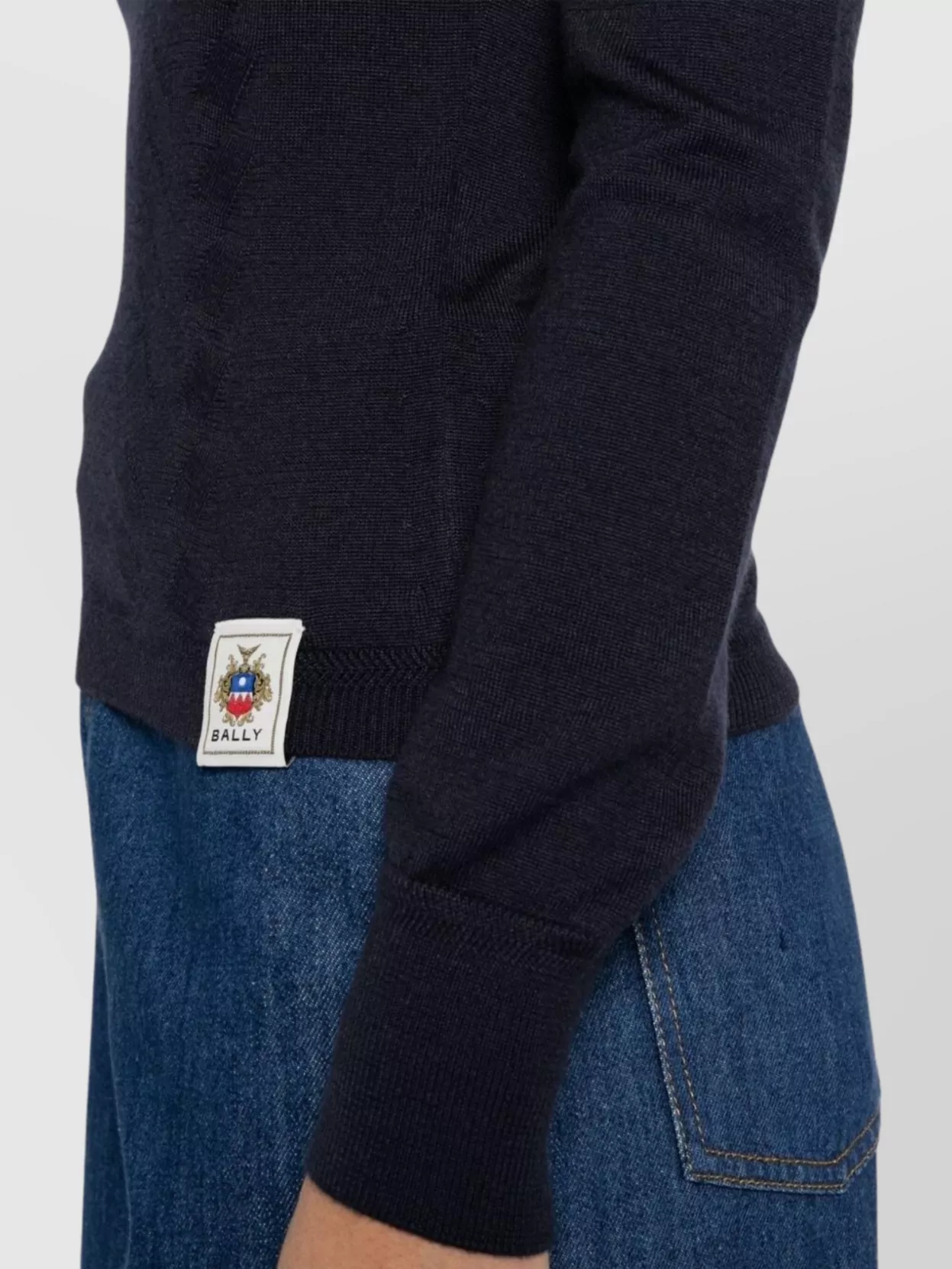 Bally Ribbed Crewneck Knitwear Long Sleeves