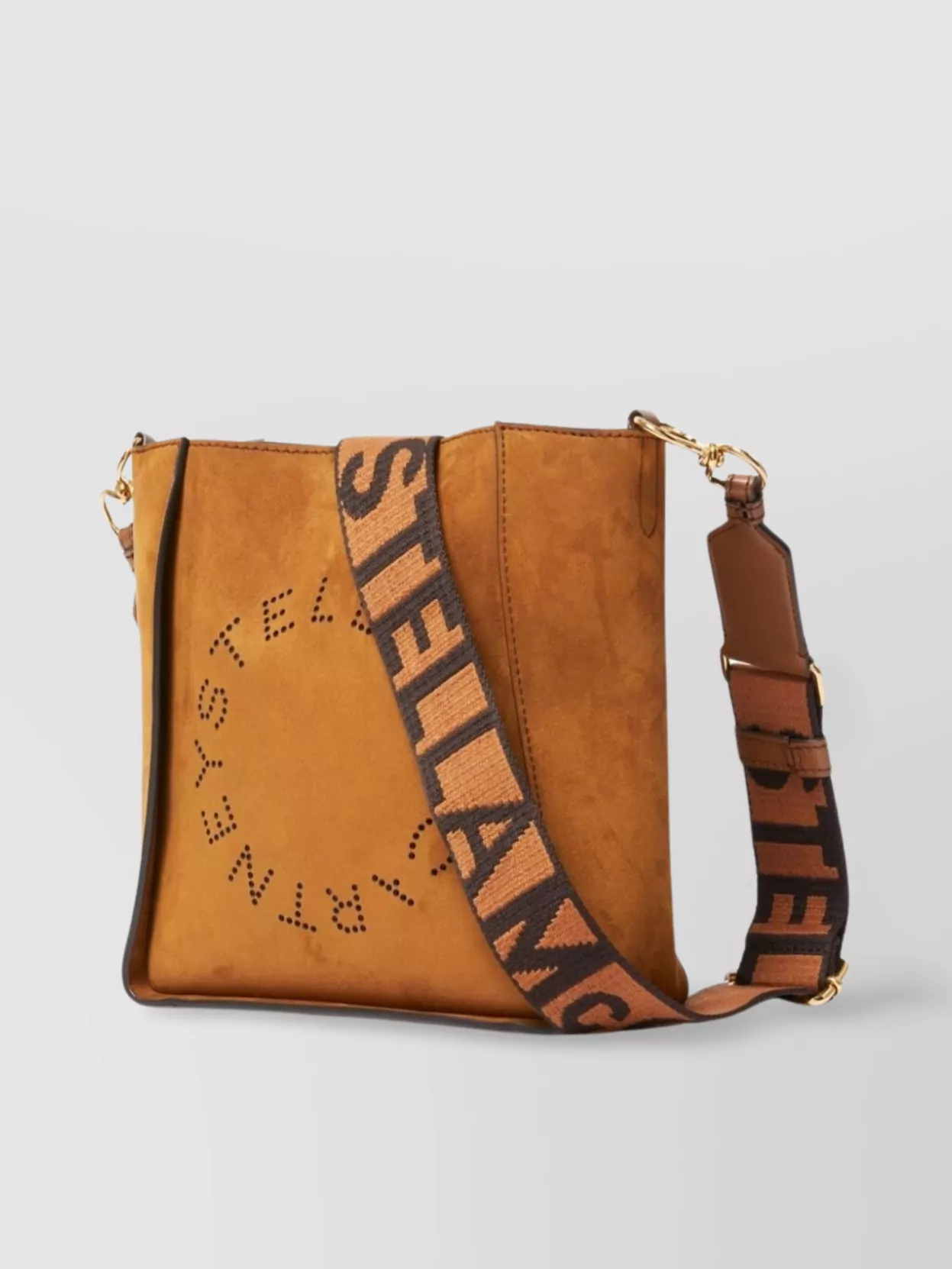 Stella Mccartney Square Logo Mini Crossbody Bag