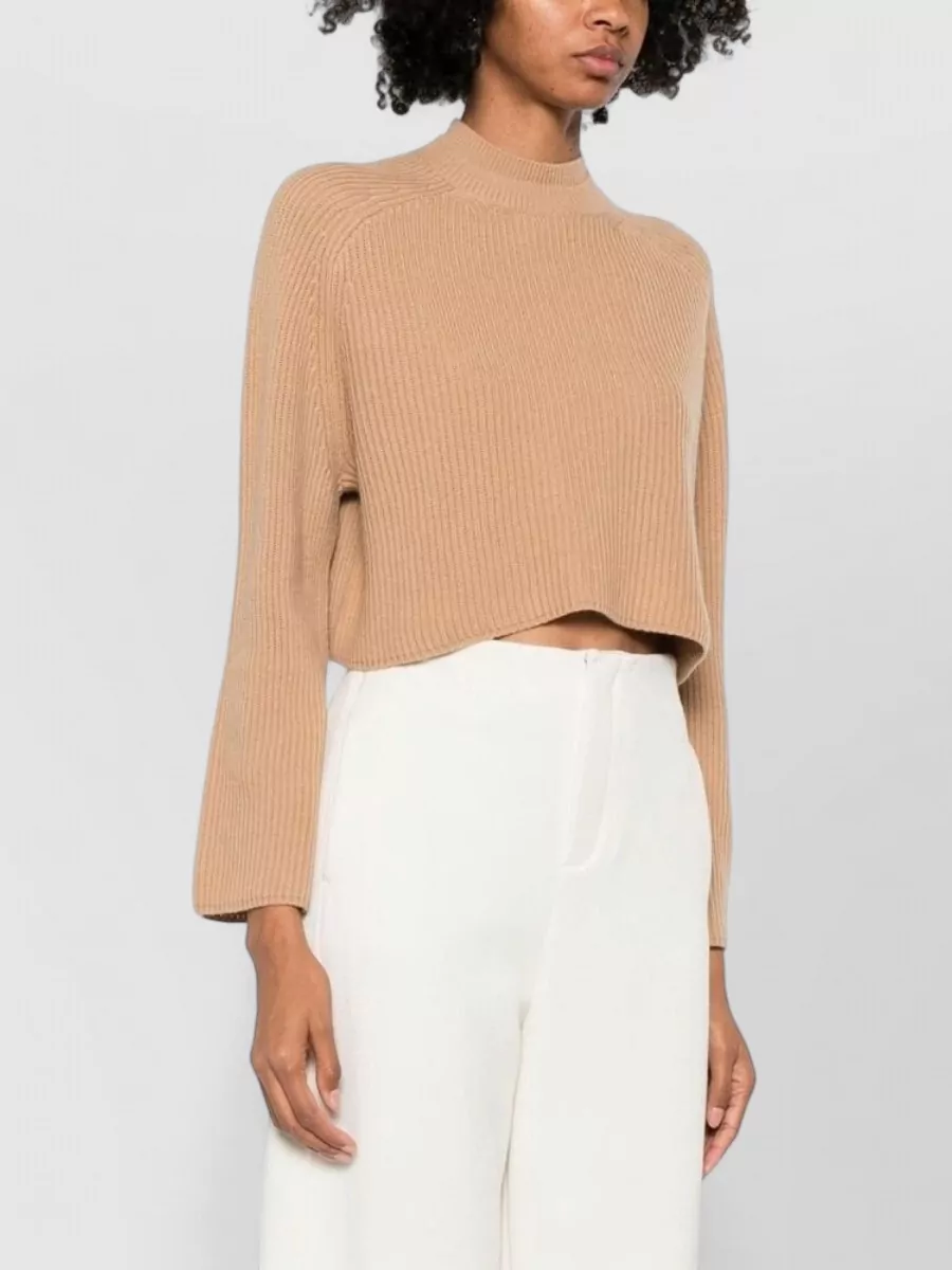 Max Mara Ribbed Crew Neck Wool Cashmere Jumper