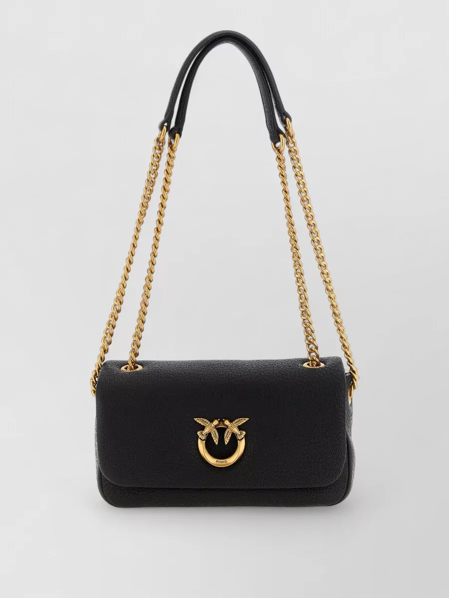 Pinko love bag lamb leather shoulder bag