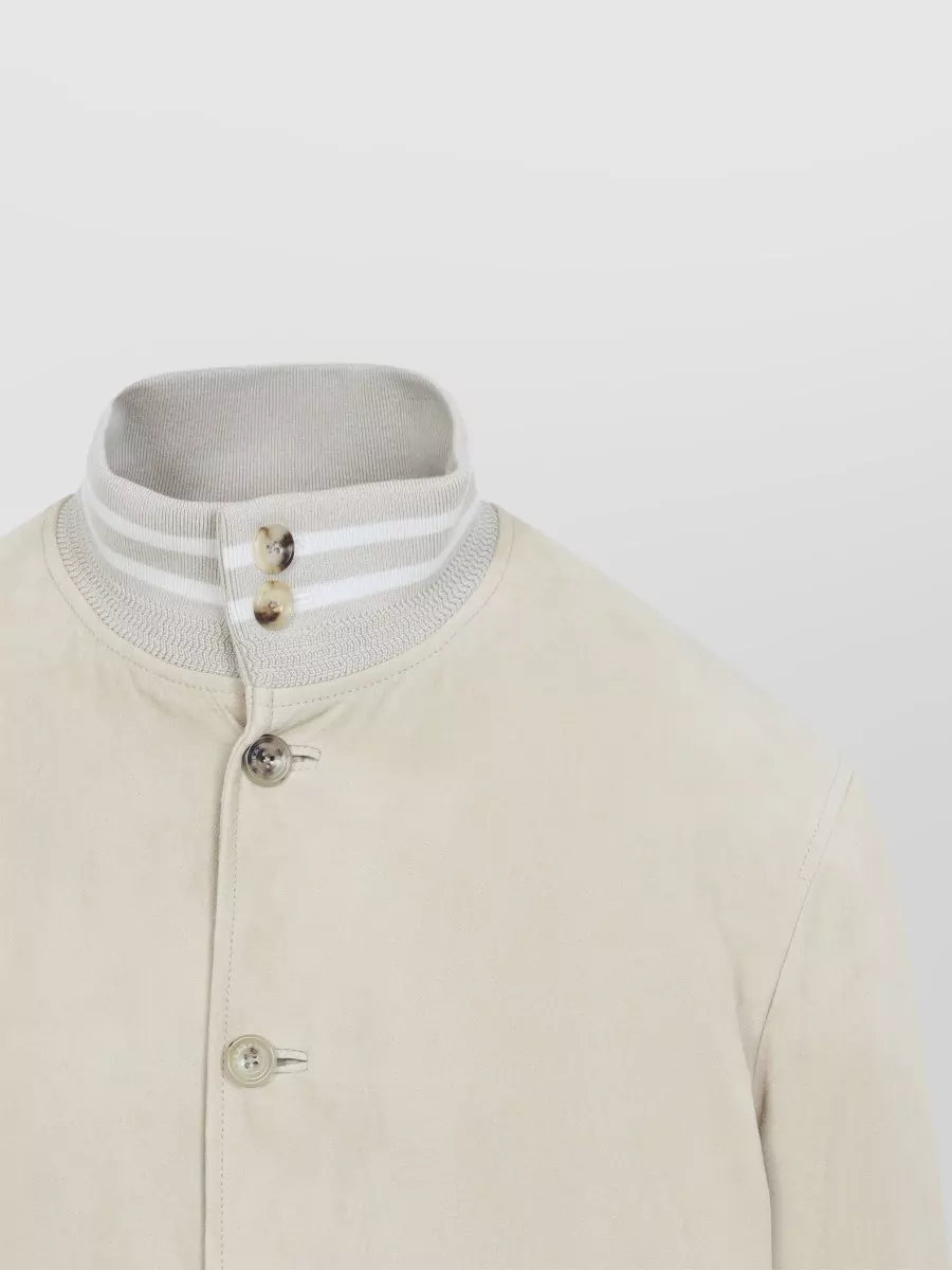Ralph Lauren Purple Label Suede Bomber Jacket