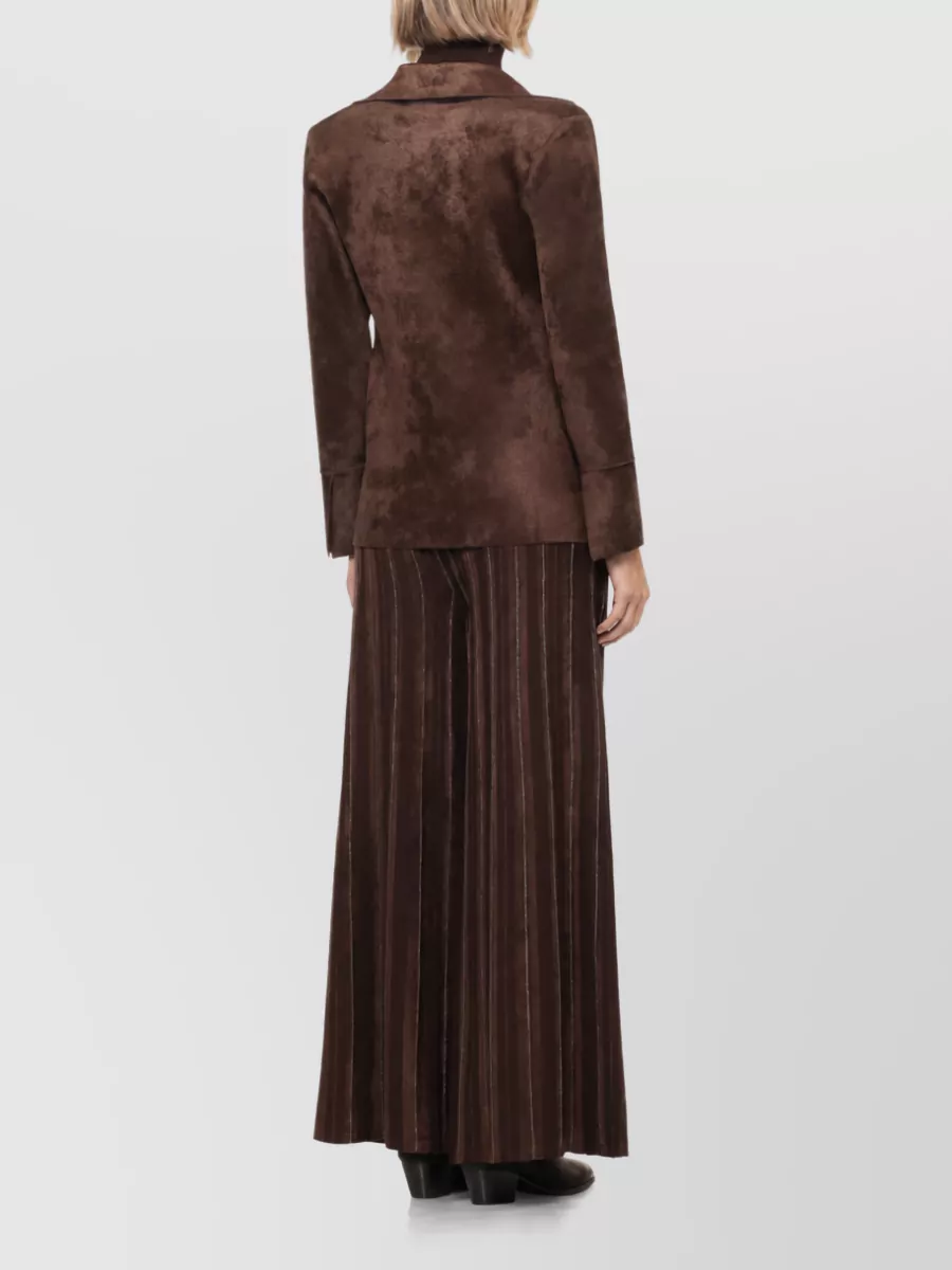D.exterior Single-Breasted Blazer