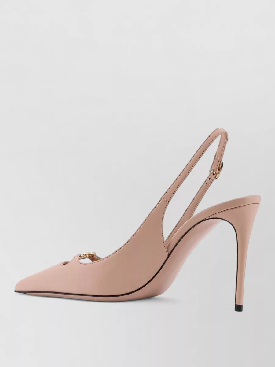 Dolce&Gabbana Nappa Leather Slingback Pumps