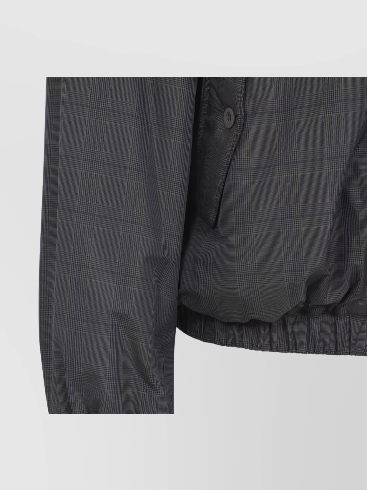 Balenciaga Sporty Jacket With High Collar And Pockets In Gray