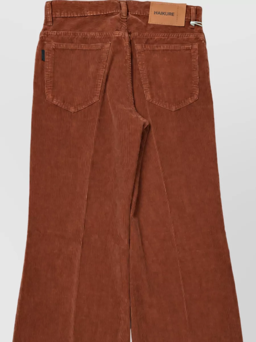Haikure Ribbed Wide-Leg Jeans