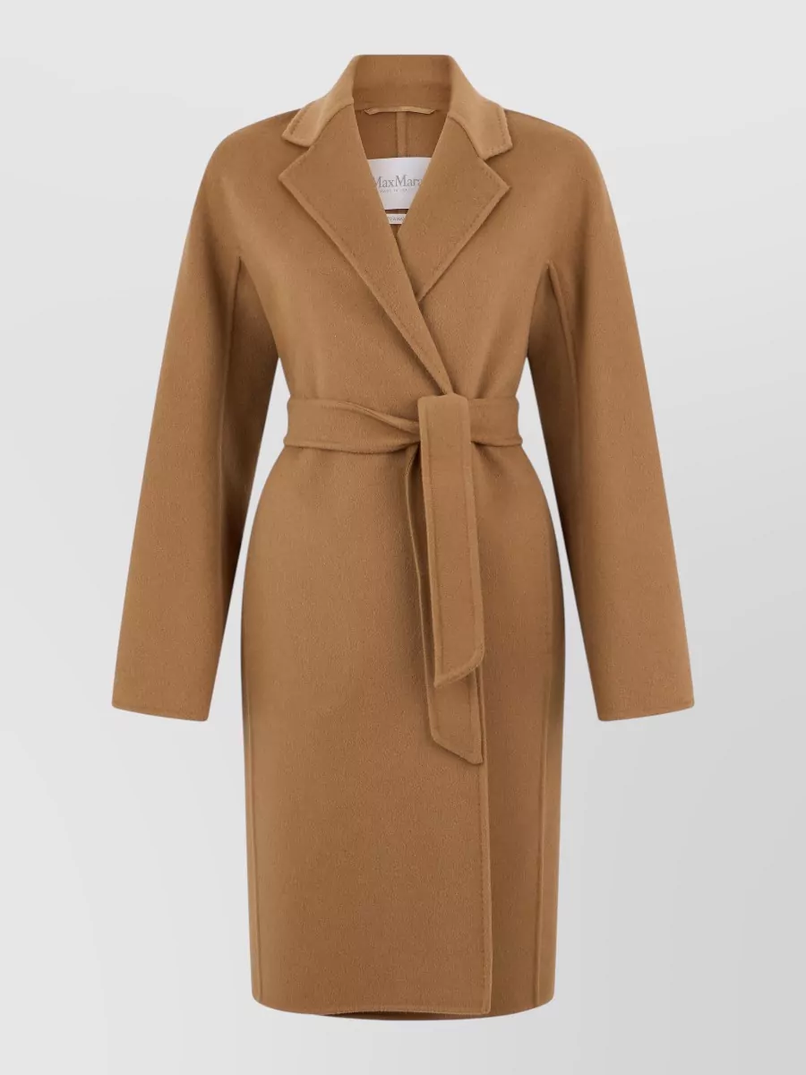 Max Mara cashmere belted single breasted coat