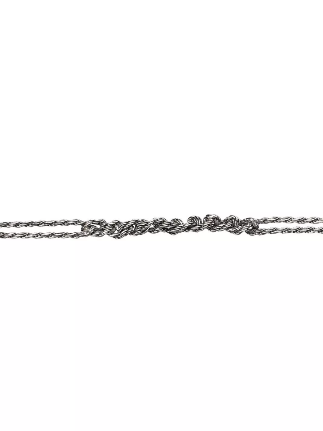 Emanuele Bicocchi Mini Twisted Chain Crochet Necklace