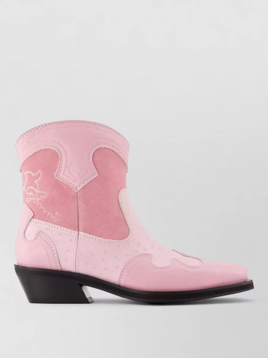 Ganni Western Ankle Boots