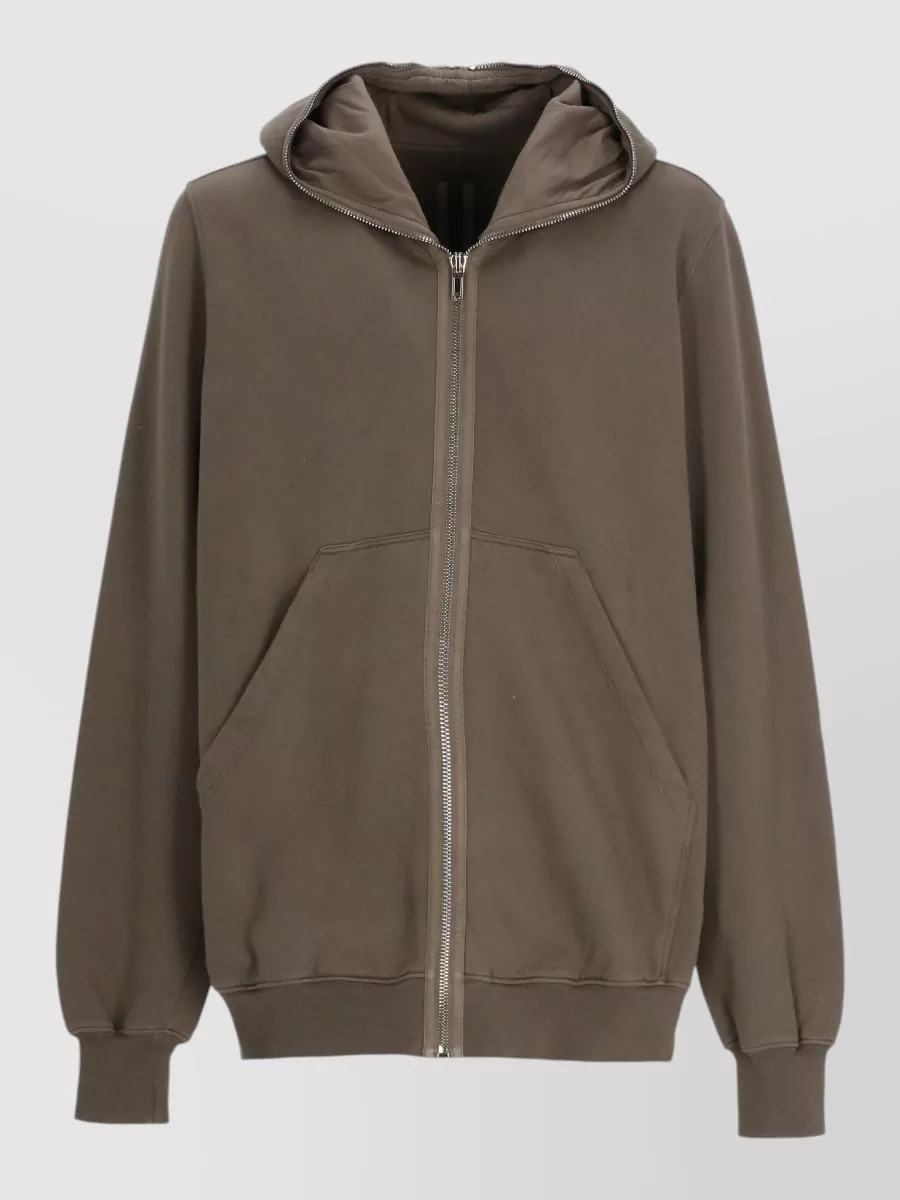 Rick Owens Drkshdw Oversized Cotton Zip-Up Hooded Jacket