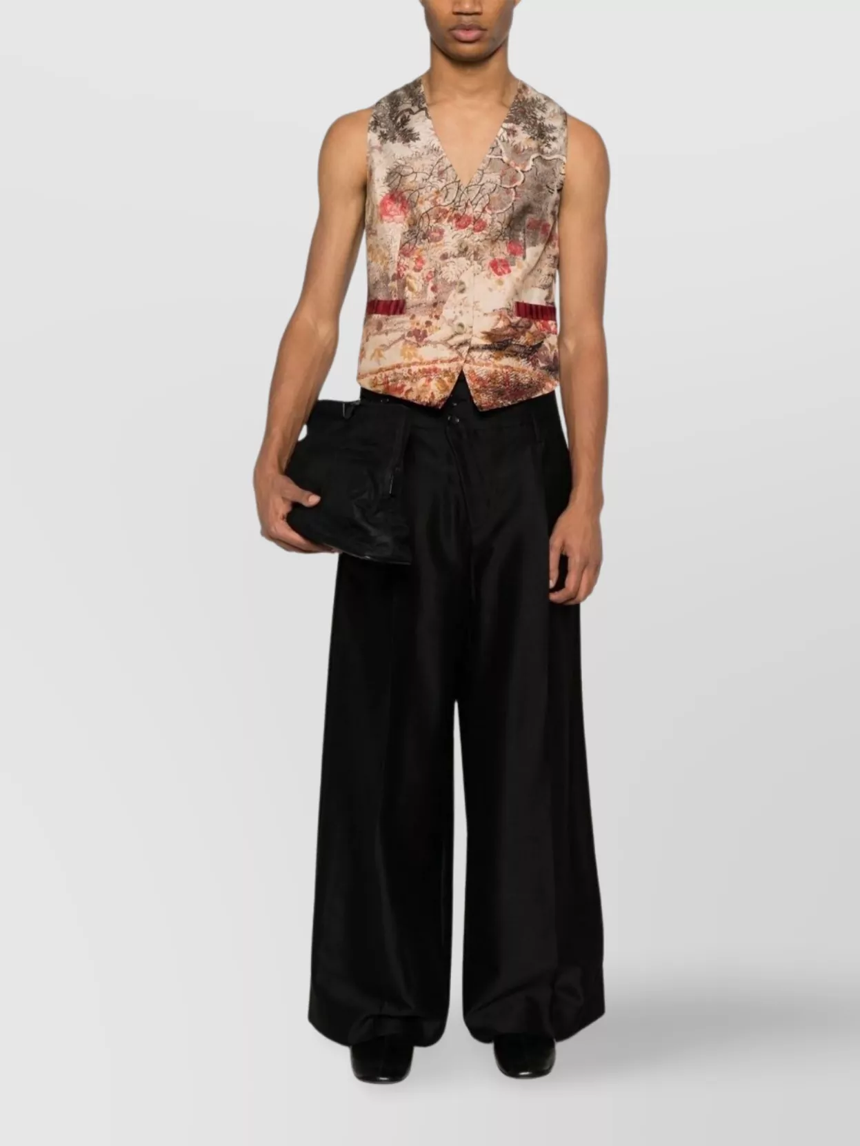 Pierre Louise Mascia Unisex Floral Pattern Sleeveless Top