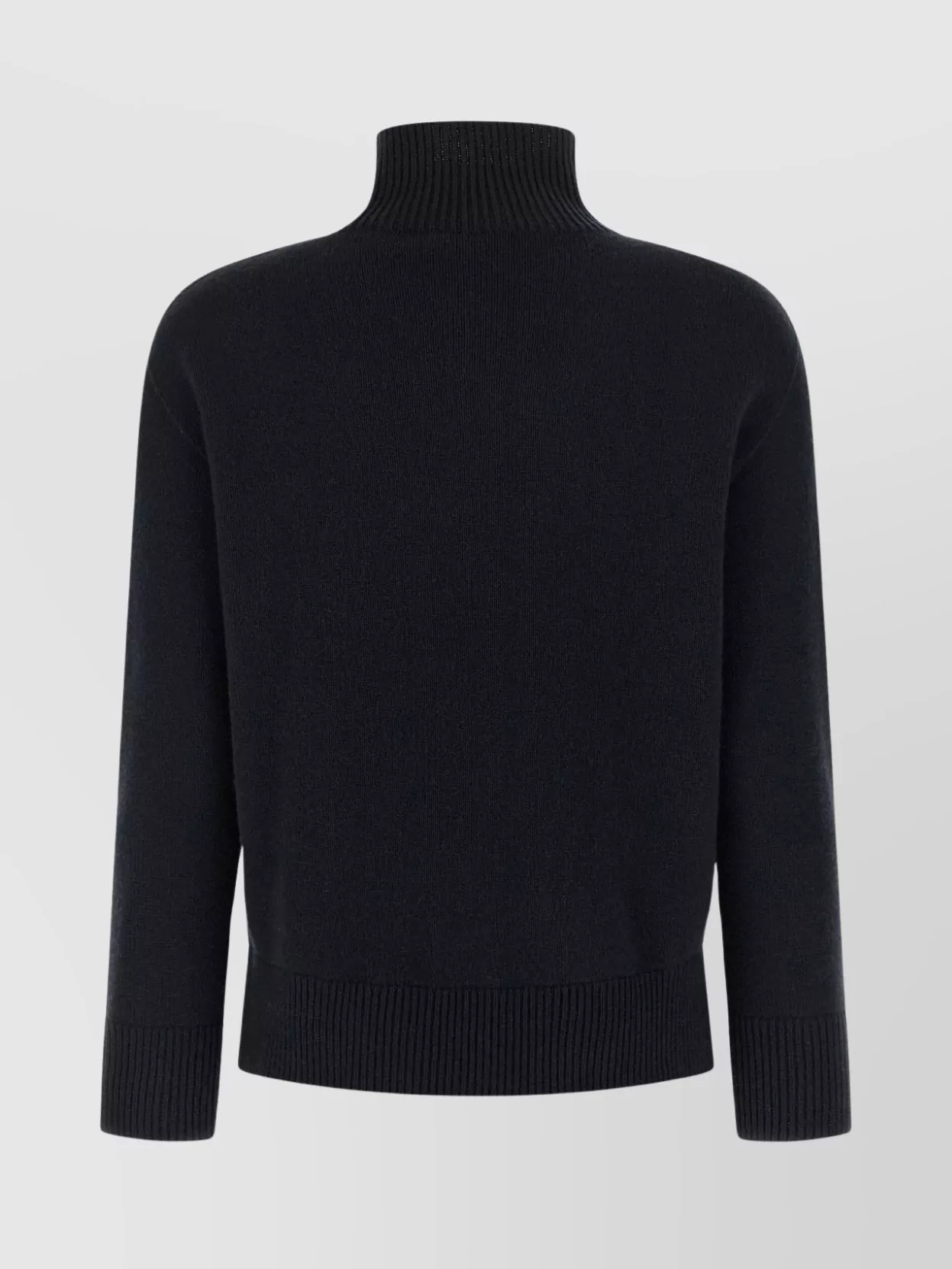 S Max Mara Turtleneck Sweater With Ribbed Cuffs And Hem