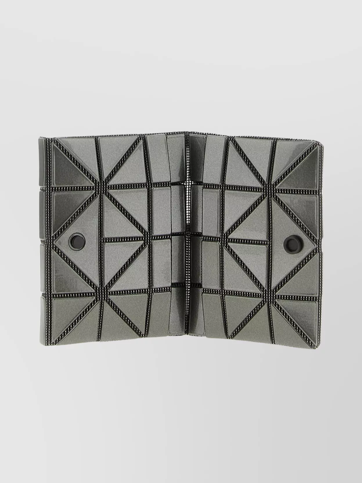 Bao Bao Issey Miyake Geometric Pattern Pvc Card Holder In Black