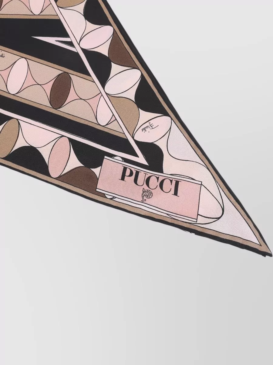 Pucci Silk Printed Triangle Scarf