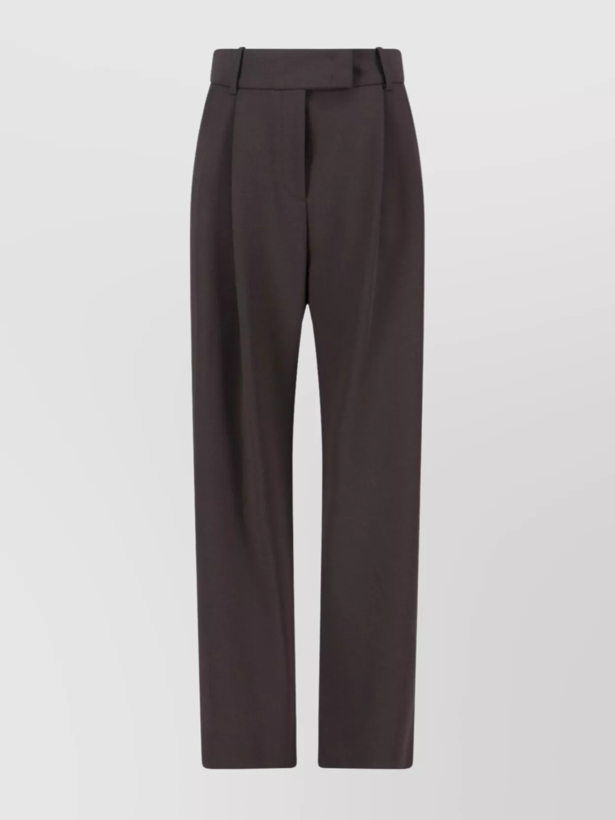 Giorgio Armani Straight Trousers With Pleats And Pockets In Blue