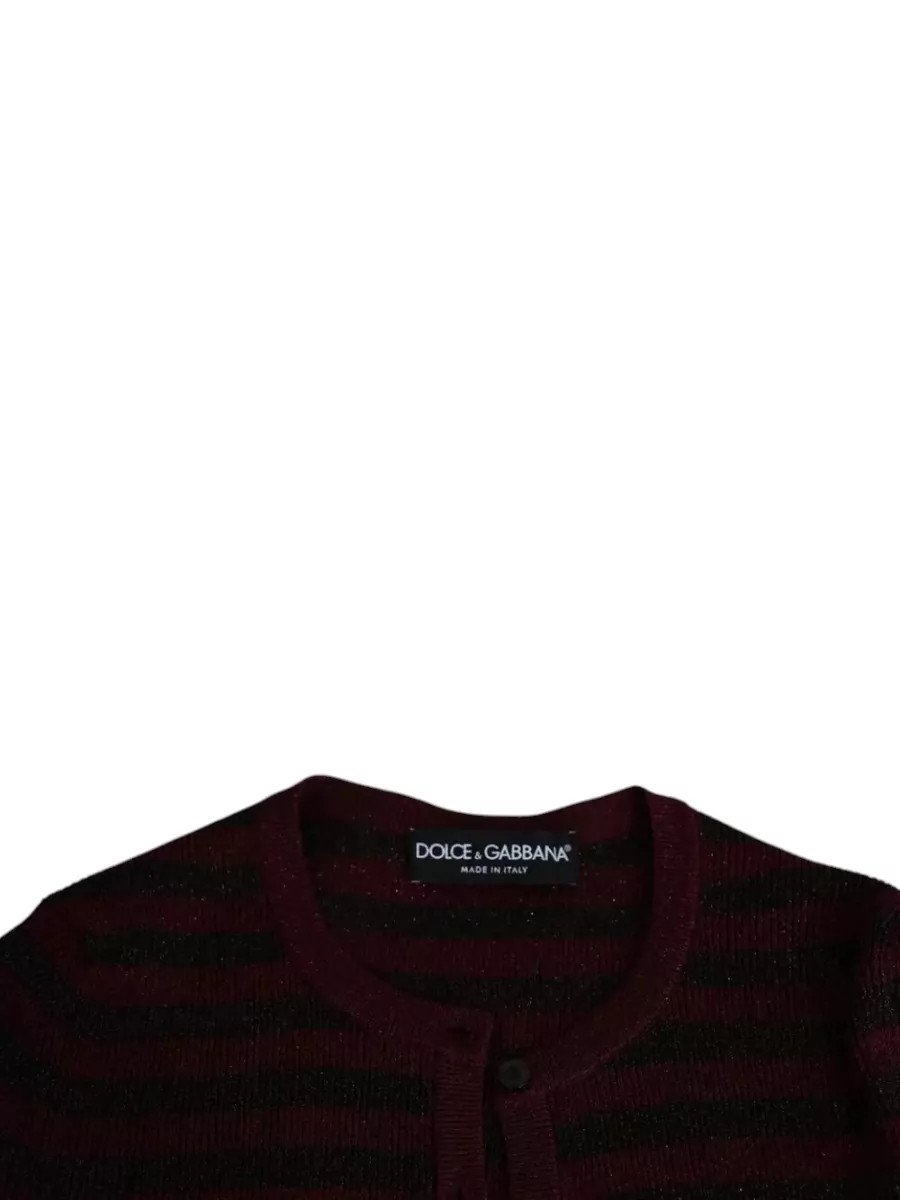 Dolce&Gabbana Striped Slim-Fit Long-Sleeve Cardigan
