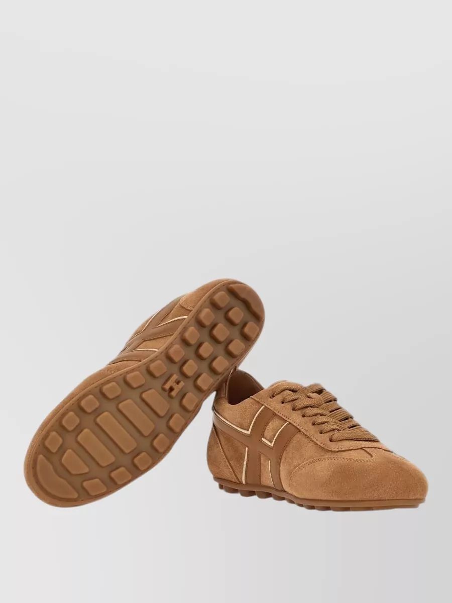 Hogan Leather Lace-Up Sneakers