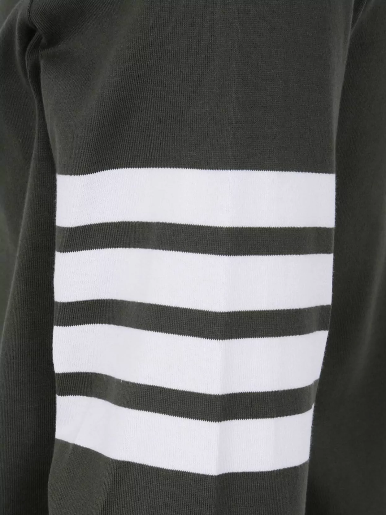 Thom Browne Long Sleeve Rugby Shirt With Striped Sleeves