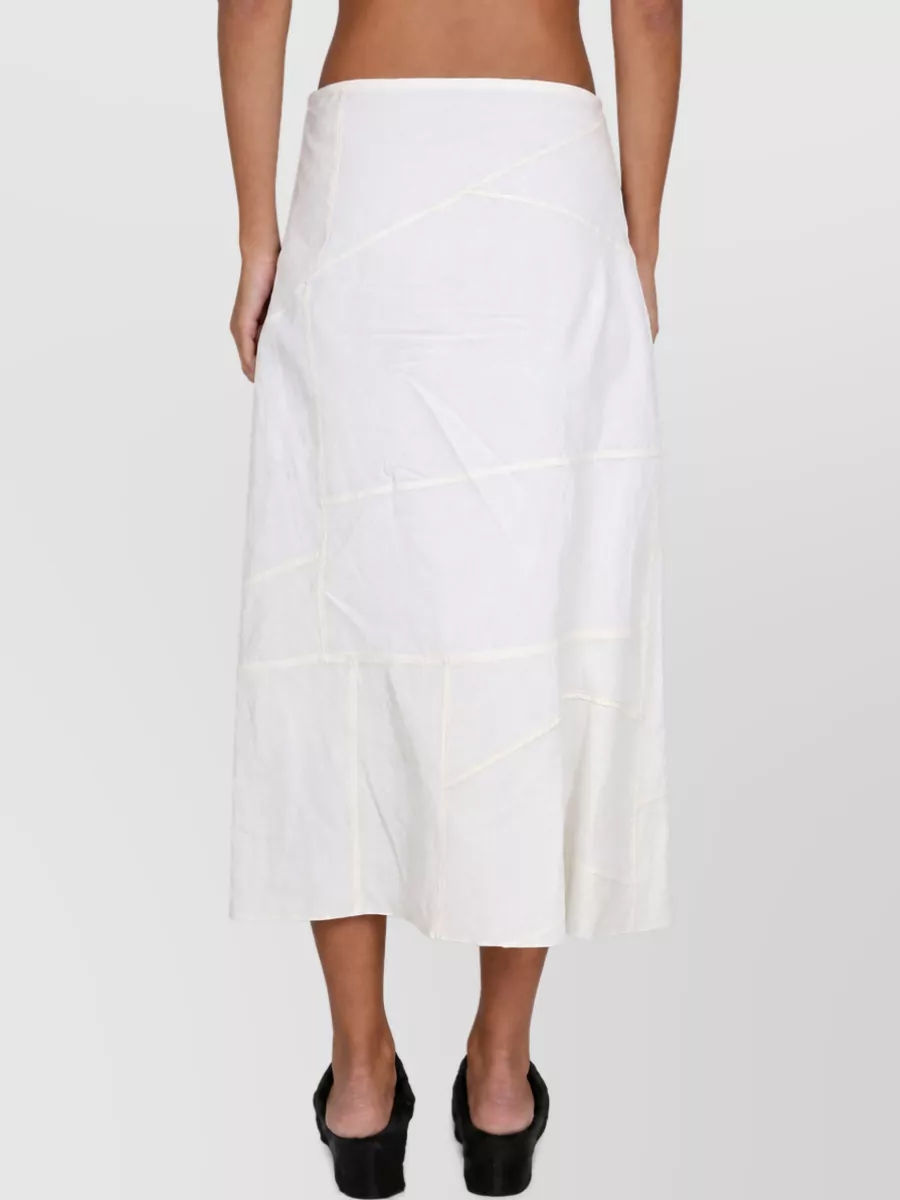 Jil Sander Linen A-Line Skirt