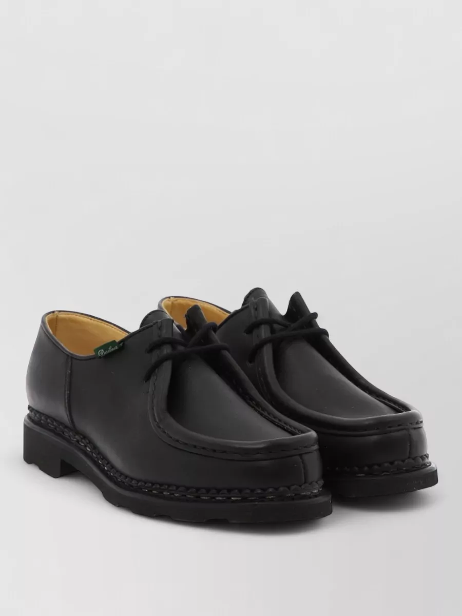 Paraboot leather lace-up loafers