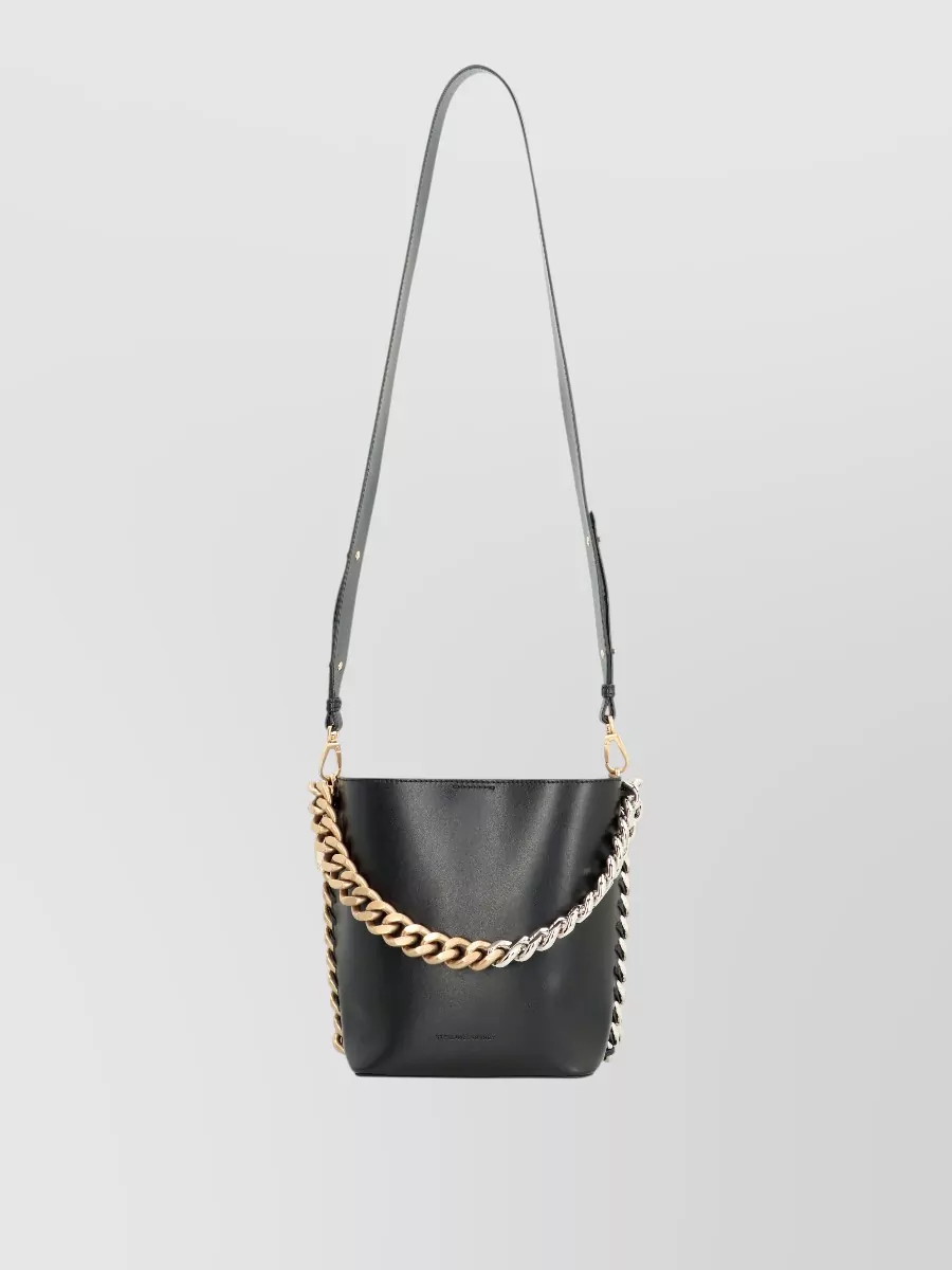 Stella Mccartney Frayme Vegan Bucket Bag Chain Strap