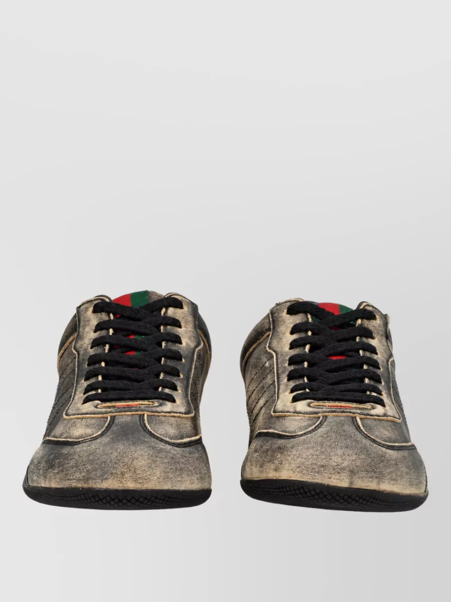 Gucci Leather Low-Top Sneakers