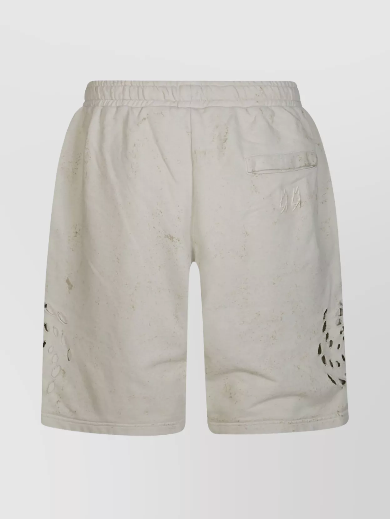 Shop 44 For Label Distressed Back Pocket Elastic Waistband Shorts